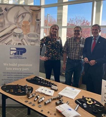 Blumenthal visited a STEM & advanced manufacturing expo in Waterbury. 